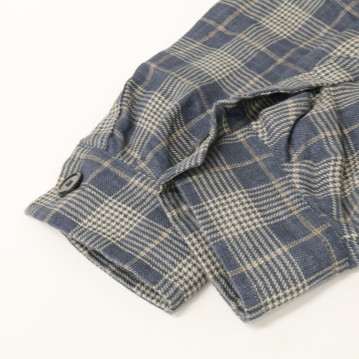 TOMORROWLAND PILGRIM Tomorrowland Pilgrim Blue Linen Double-pocket Shirt Jacket SOLBIATI Jacket