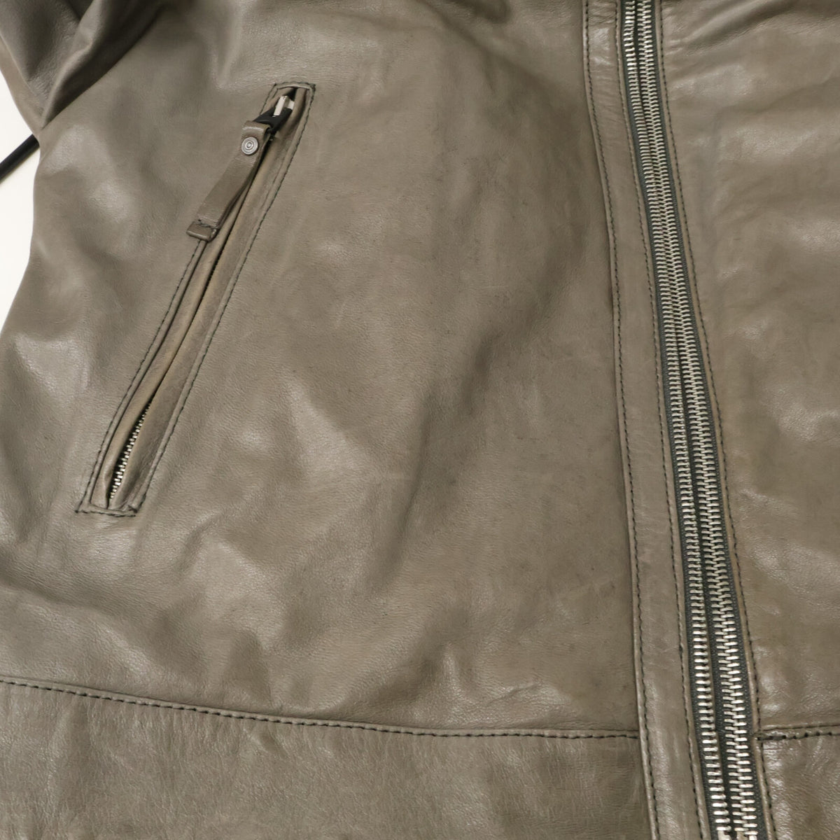 Replay Replay M8246 000 84404 Biker-detail Lamb Leather Single Rider Jacket Jacket