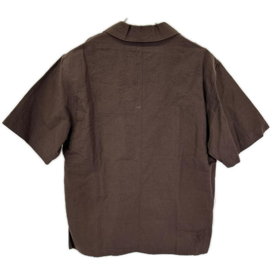 AURALEE オーラリー A23SS04LW ブラウン 23SS High Density Finx Linen Weather Half Sleeve Shirt トップス