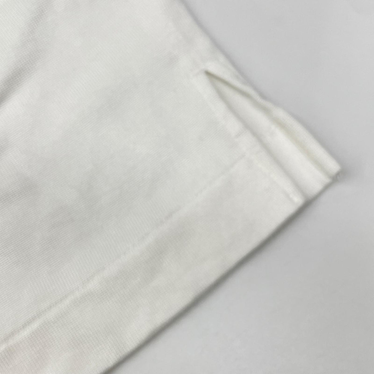 gourmet jeans グルメジーンズ GR-2512-0-SP ×KAIKO ホワイト レーヨンコットン 長袖ポロシャツ トップス