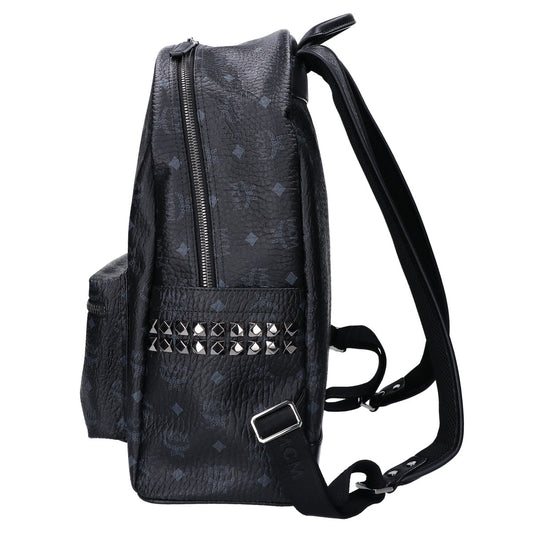 MCM Like new, MMK6SVE38BK001, Visetos, side-studded backpack, backpack