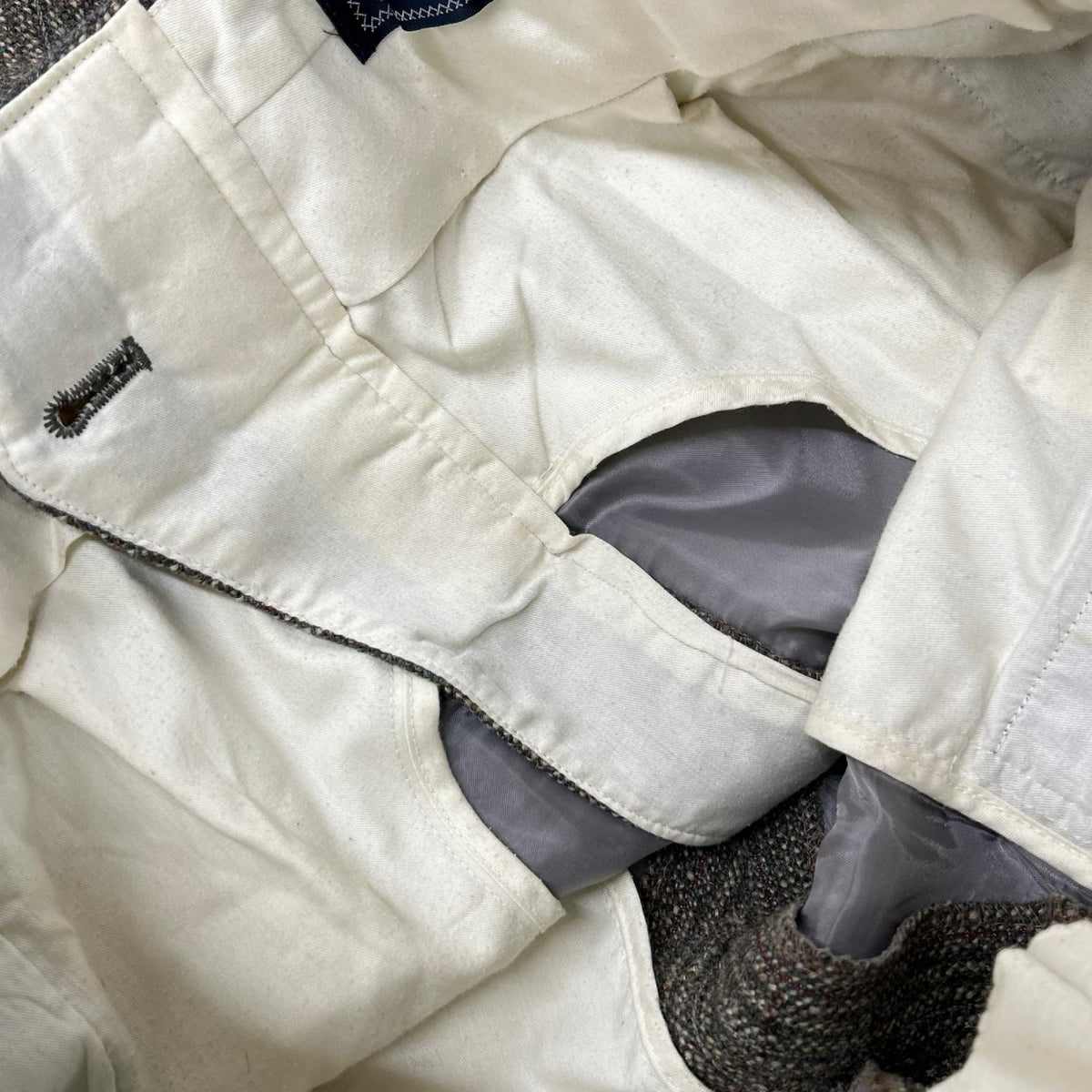 Burberry's バーバリーズ グレー チェック ツイード シングル ジャケット スーツ スーツ セットアップ