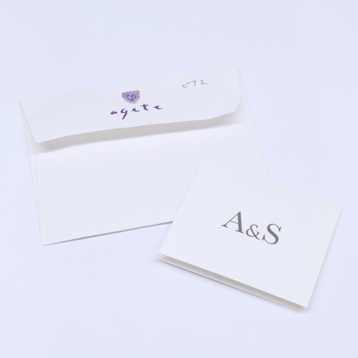 agete アガット 【美品】10244112428 K10 0.02刻印 ダイヤモンド ピアス