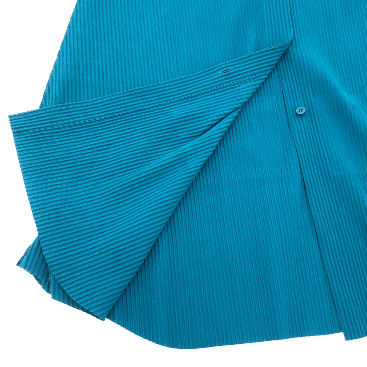 MeISSEYMIYAKE ミーイッセイミヤケ MI14KJ638 ブルー プリーツ加工 長袖シャツ トップス