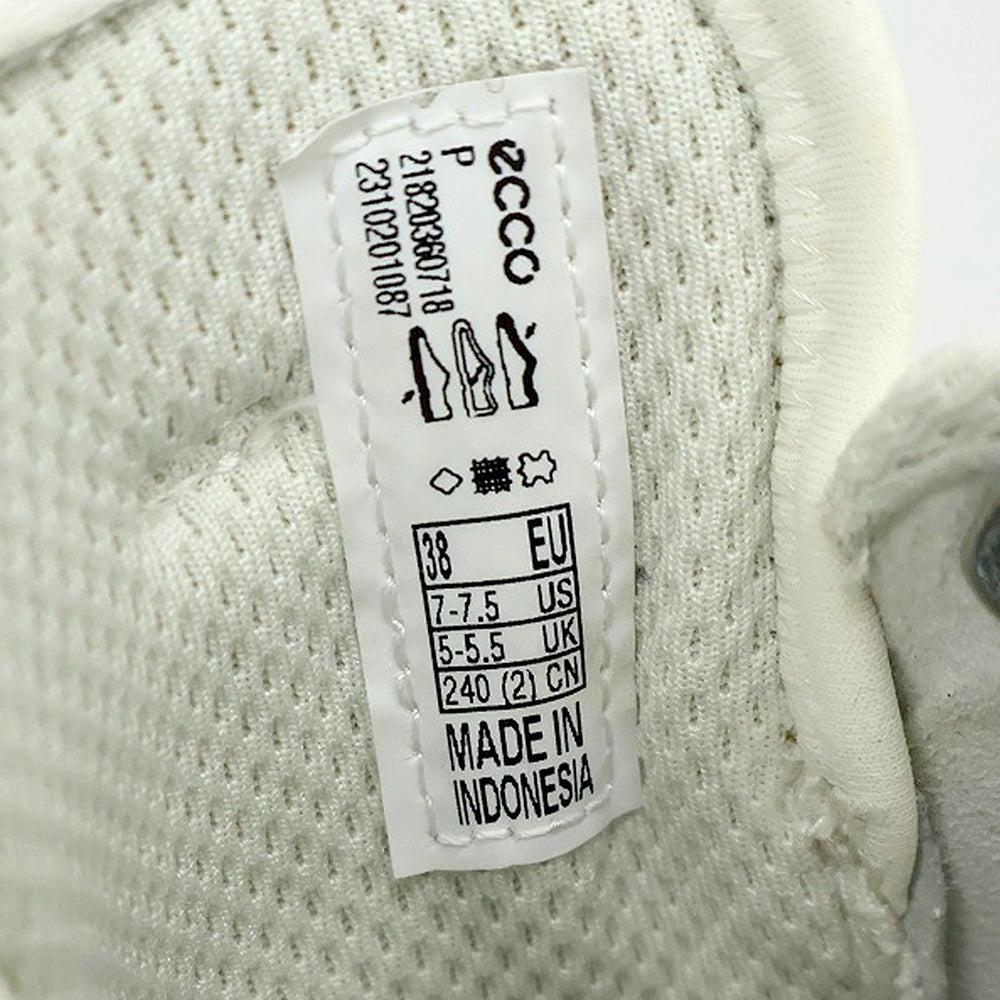 ECCO エコー GRUUV レザー スニーカー シューズ レディース ホワイト 24.0cm 21820360718 シューズ