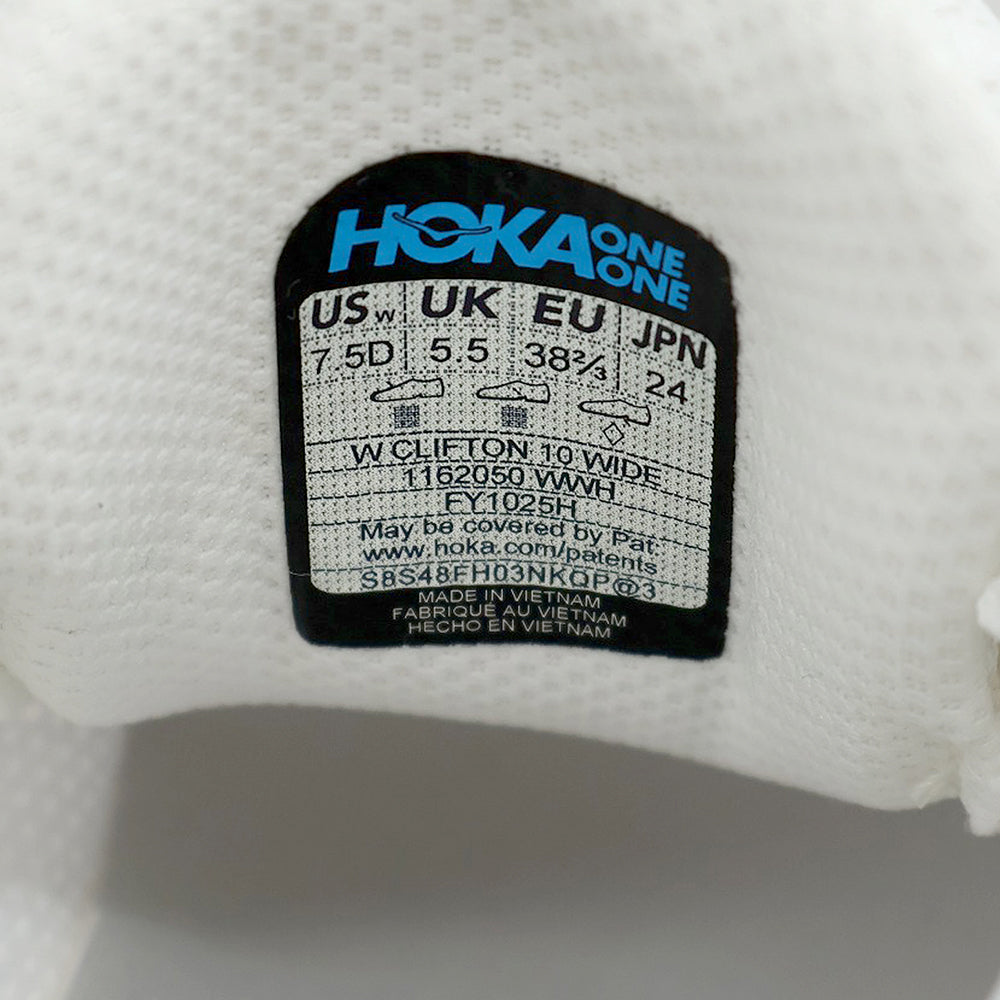 HOKAONEONE ホカオネオネ 美品 クリフトン 10 ワイド スニーカー シューズ レディース 24.0cm 1162050 25SS シューズ