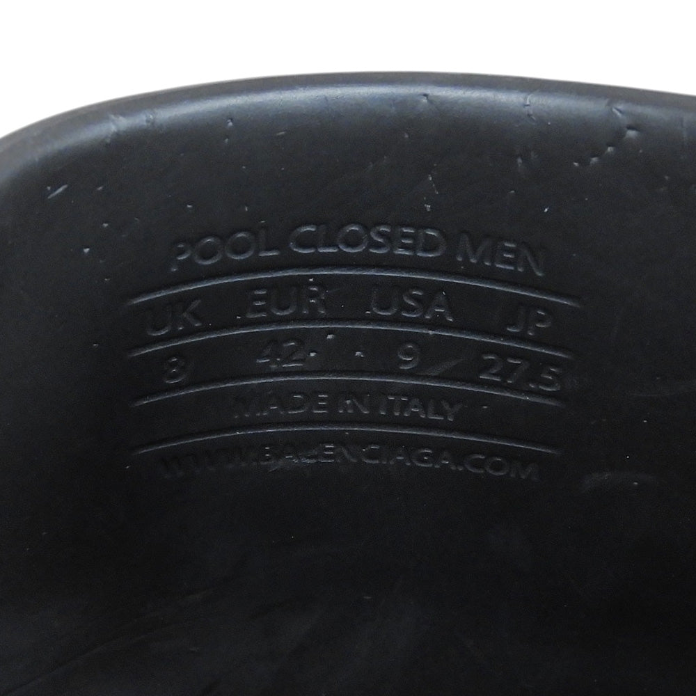 BALENCIAGA バレンシアガ POOL CLOSED SLIDE サンダル シューズ メンズ 黒 ブラック 27.5cm シューズ