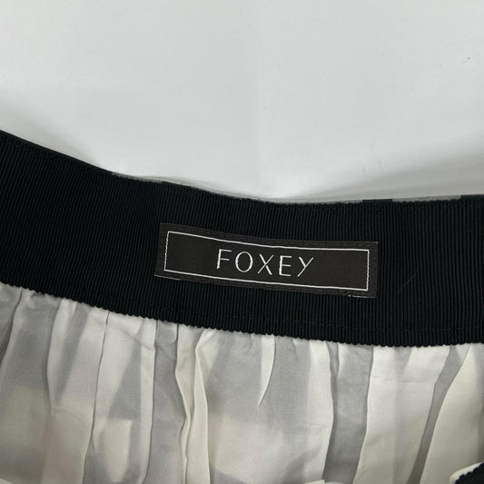 FOXEY 42695 Black and White Check Raffine Skirt Skirt