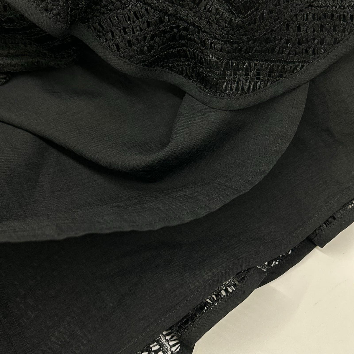 ADEAM アディアム 42817 ブラック レインフォールドレス ワンピース ワンピース