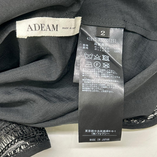 ADEAM アディアム 42817 ブラック レインフォールドレス ワンピース ワンピース