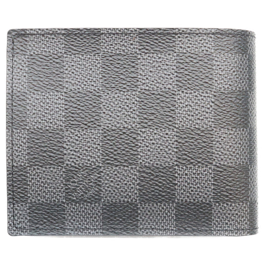 LOUIS VUITTON ルイヴィトン 17年 N63336 ブラック ダミエ ポルトフォイユ マルコ 2つ折り財布 二つ折り財布(小銭入れあり)
