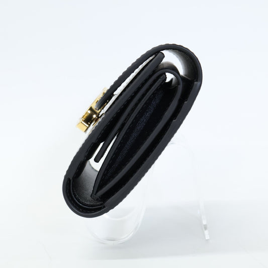 CELINE セリーヌ 【新品同様】スモール フラップウォレット トリオンフ / シャイニーカーフスキン 二つ折り財布(小銭入れあり)