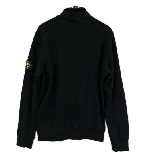 STONE ISLAND ストーンアイランド 101561951 ブラック Garment Dyed Half Zip Sweat トップス