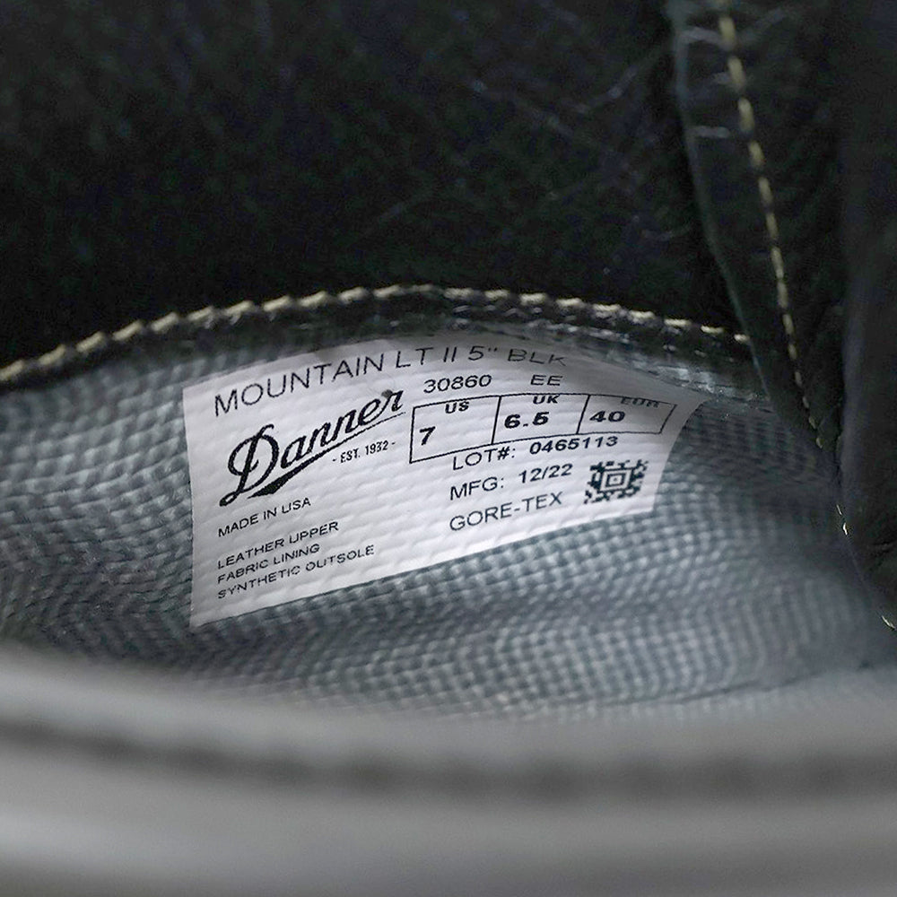 Danner ダナー 美品 マウンテンライト ブーツ シューズ メンズ ブラック 7 30860 シューズ