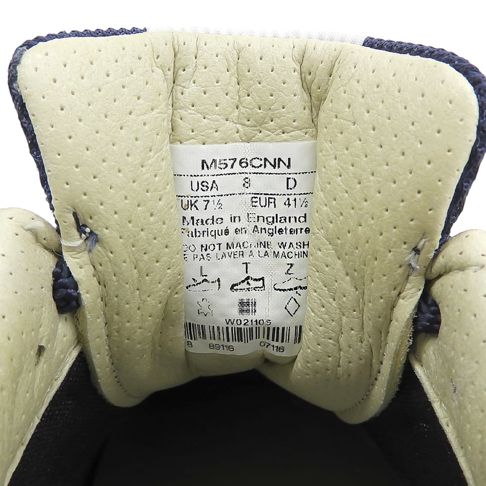 NEW BALANCE ニューバランス 英国製 オールレザー スニーカー シューズ メンズ ネイビー 26.0cm M576CNN シューズ
