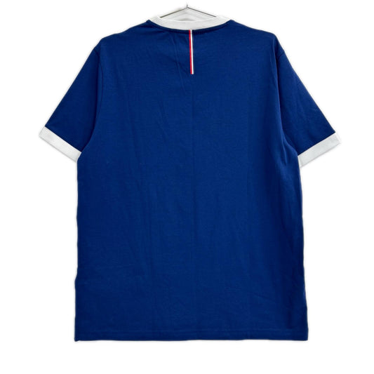 BOSS ボス ブルー コットン ストレッチ 国旗 アメリカカラー Tシャツ トップス