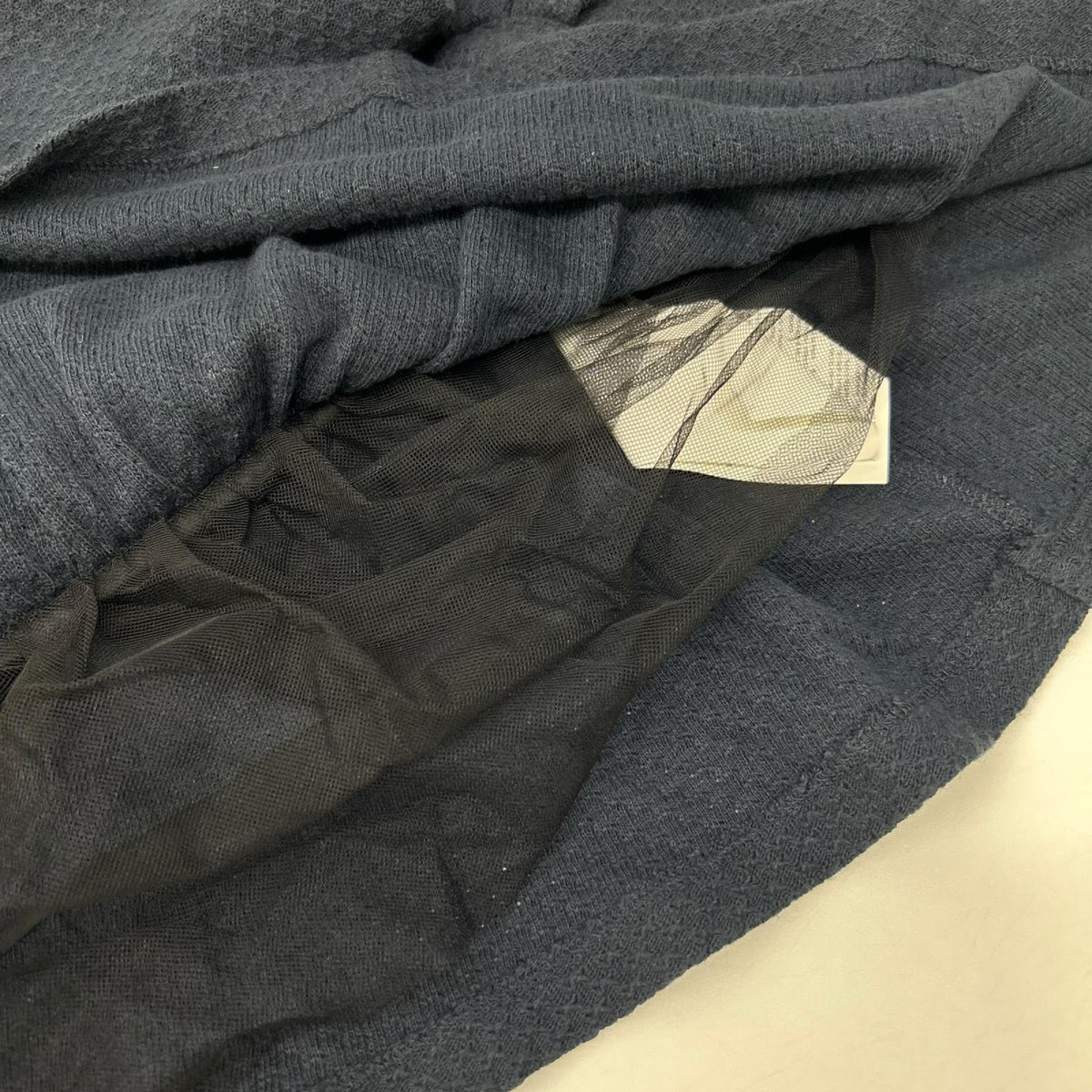 RED VALENTINO レッドヴァレンチノ ERCNA214 ネイビー コットン ワッフル ワンピース チュニック ワンピース