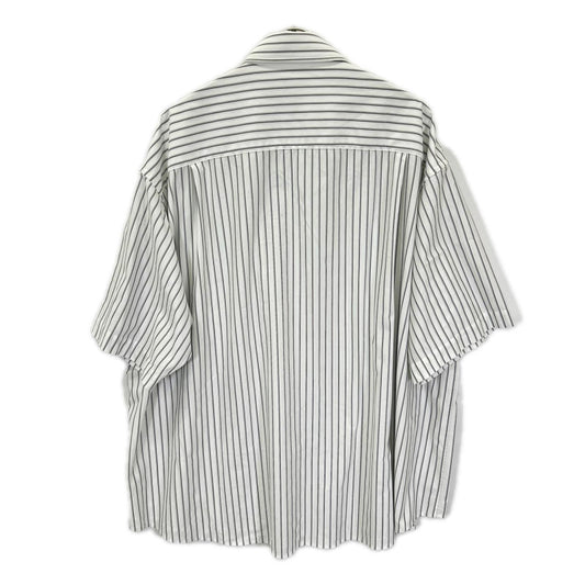 CLESSTE クレスト 26SS ホワイト THICK/THIN STRIPE 46G KNIT EVERYDAY S/S SHIRT トップス