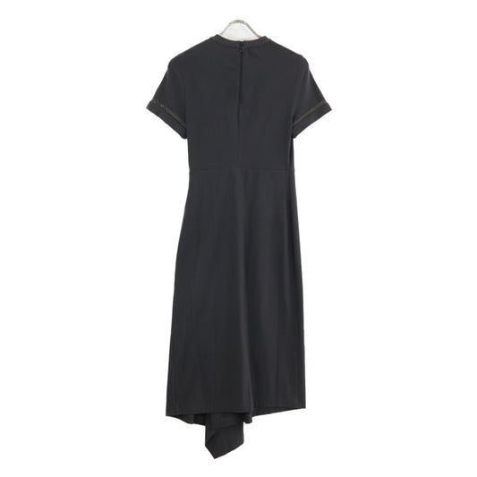 BRUNELLO CUCINELLI Brunello Cucinelli Gray Short Sleeve Cotton Dress