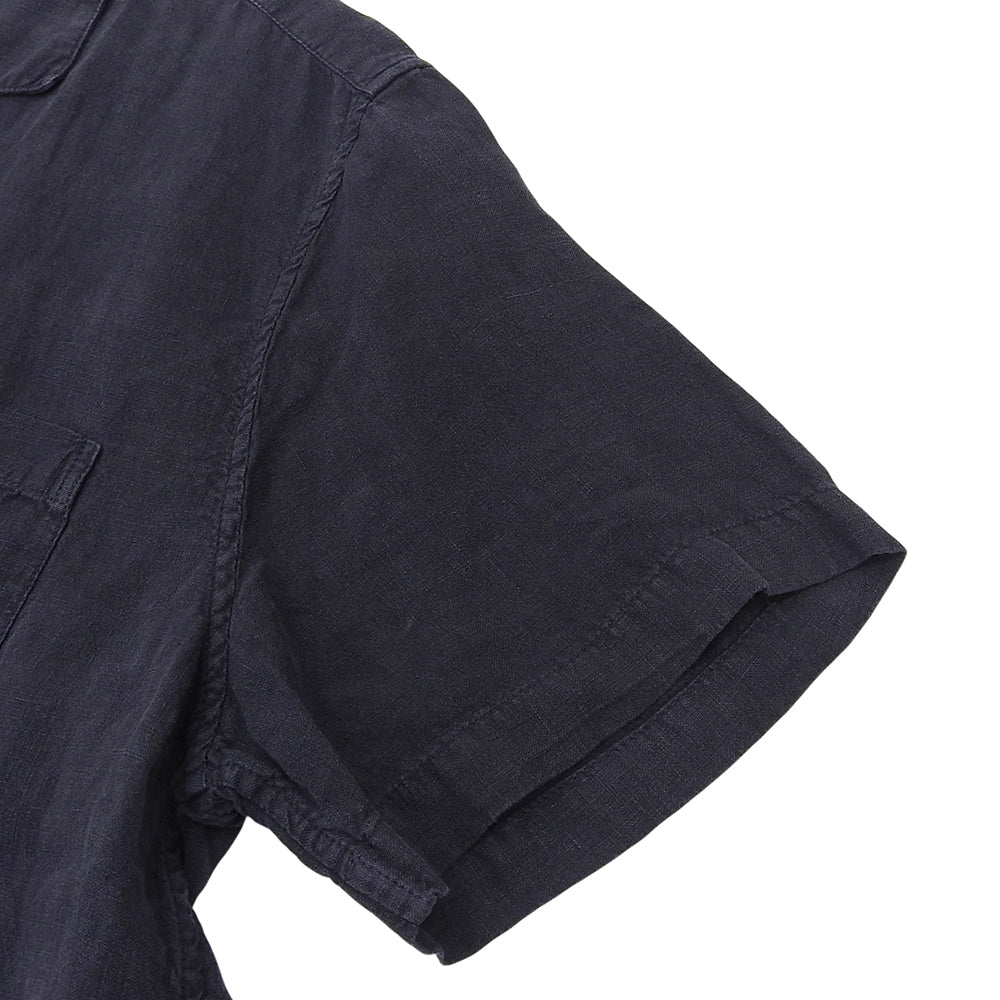 A.P.C. アーペーセー 新品同様 リネン シャツ トップス メンズ ネイビー XL トップス XL