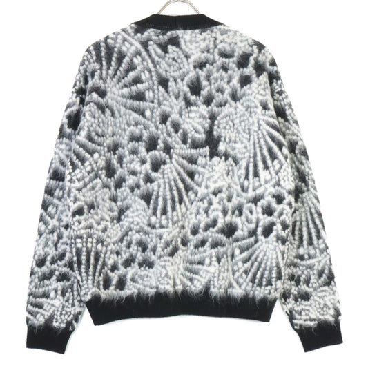 SAINT LAURENT PARIS 圣罗兰巴黎 19年 609309 黑白马海毛开衫 上衣