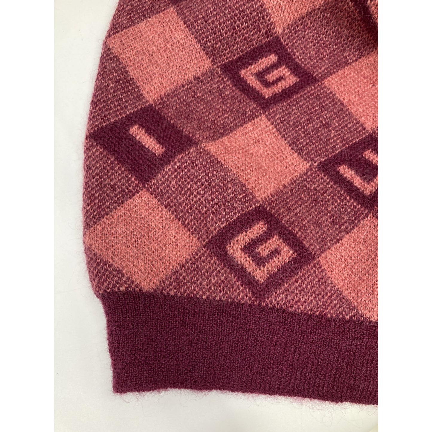 GUCCI グッチ 644354 ピンク ロゴ ウール ニット トップス Ⅿ