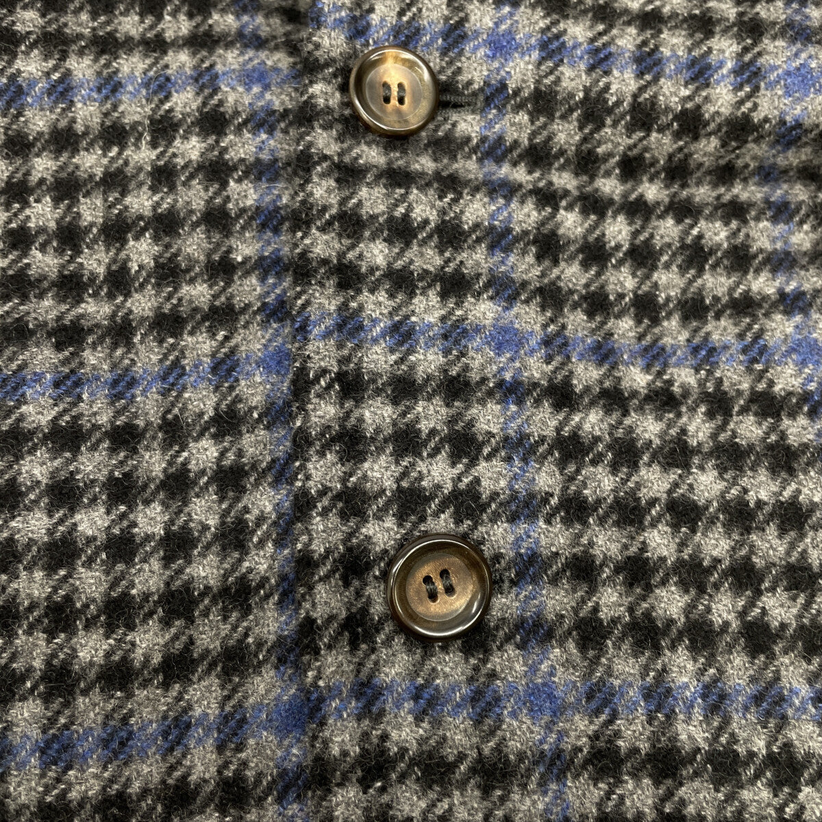 STILE LATINO スティレラティーノ グレー チェック カシミヤ100 2Bジャケット ジャケット 46