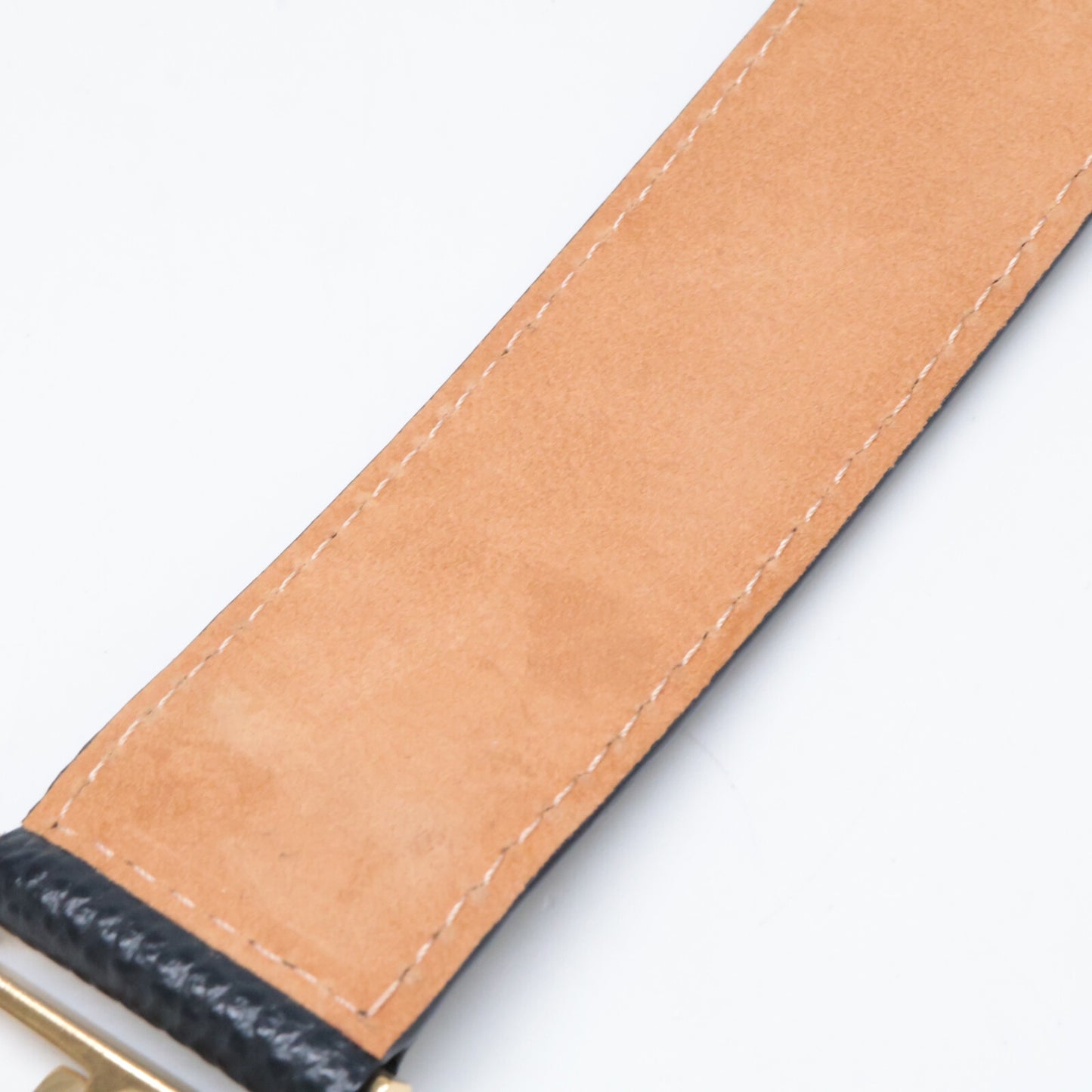 LOUIS VUITTON ルイヴィトン デザイン金具 レザー ベルト 90/36