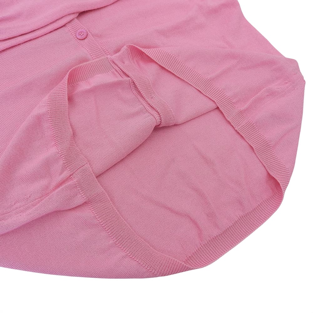 VALENTINO ヴァレンティノ 美品 カシミヤ シルク カーディガン トップス レディース ピンク M トップス M