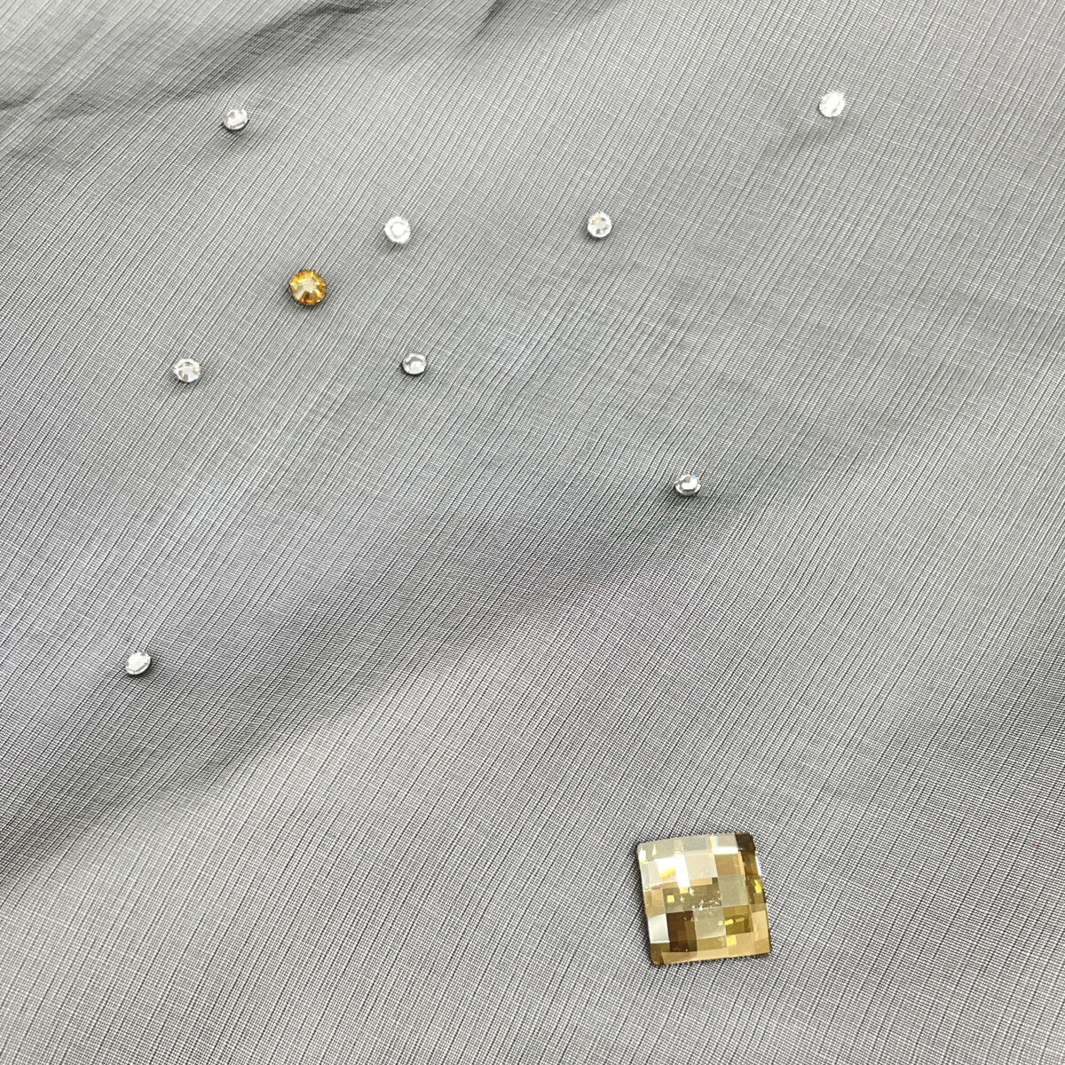 GIORGIO ARMANI ジョルジオアルマーニ ブラック シルク100 ビジュー シースルーケープ トップス 記載なし