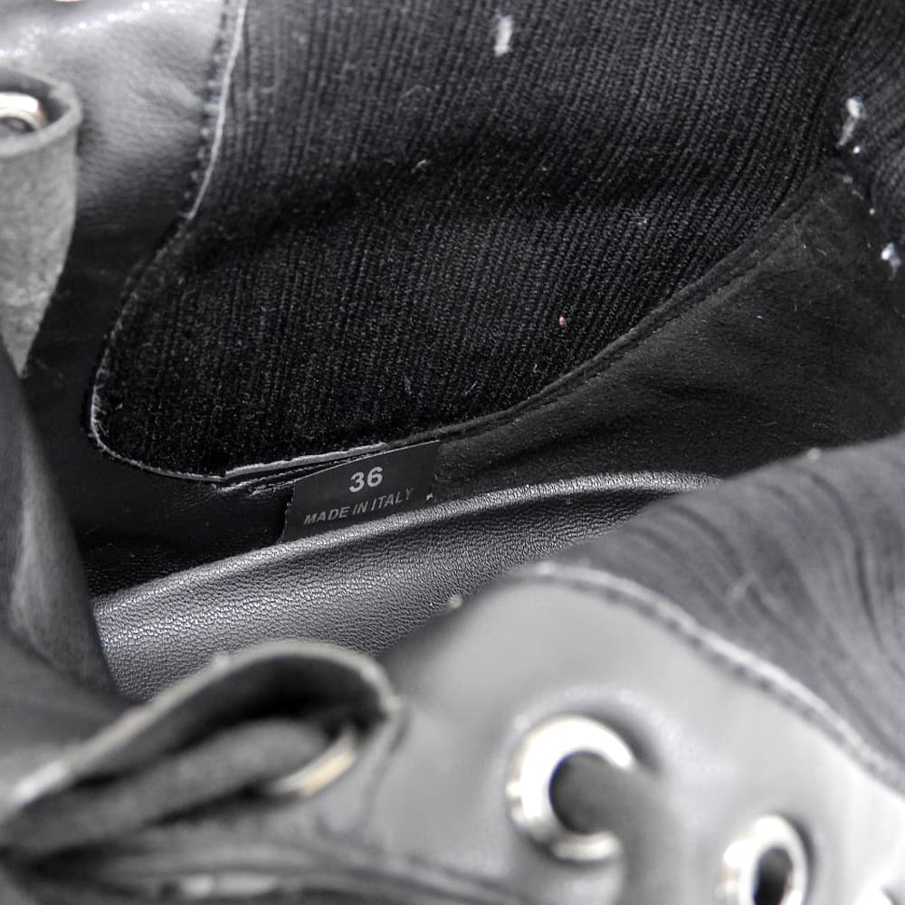 STELLA McCARTNEY ステラマッカートニー Trace コンバットブーツ シューズ レディース ブラック 36 シューズ 36