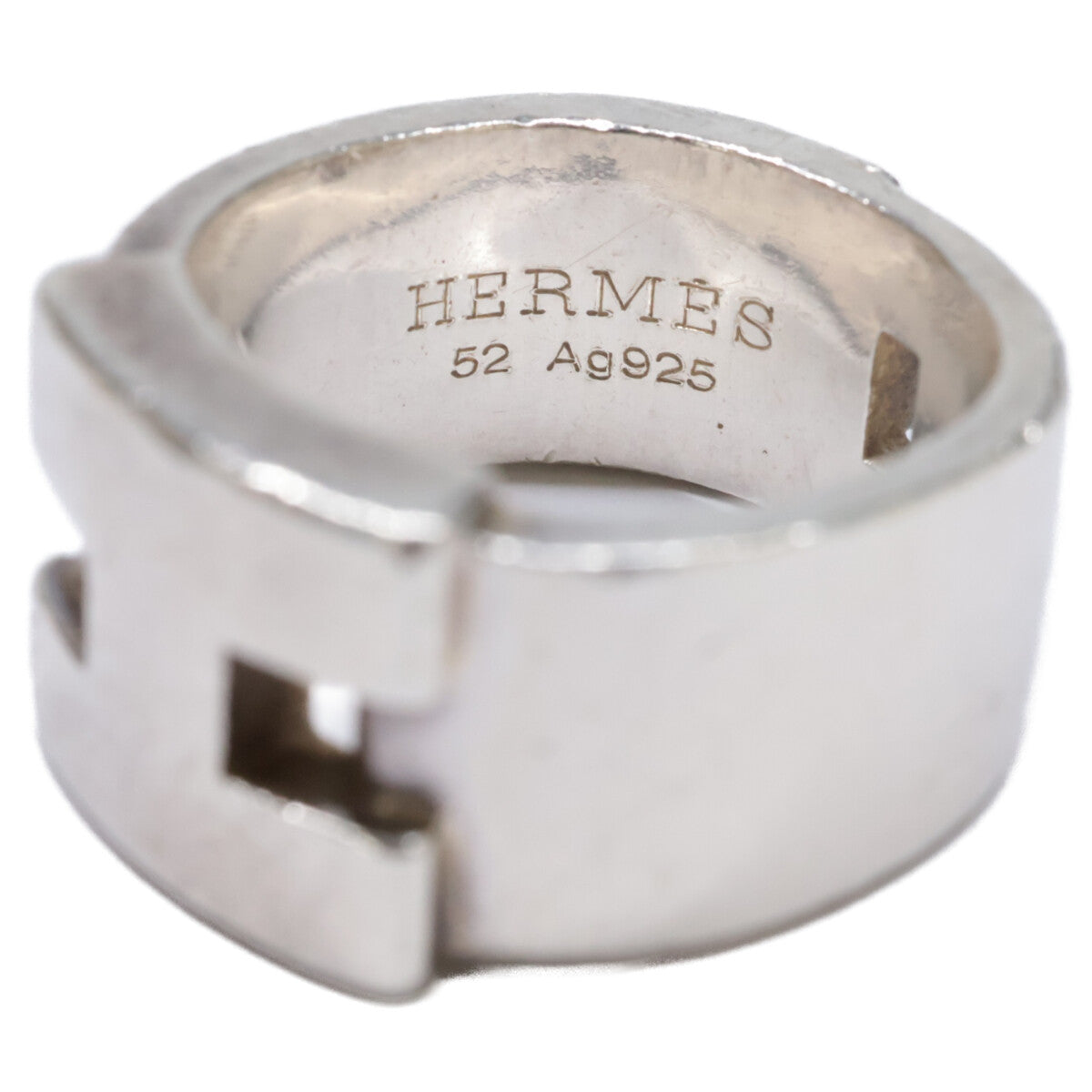 HERMES エルメス SV925 ヘラクレス H リング 指輪 52