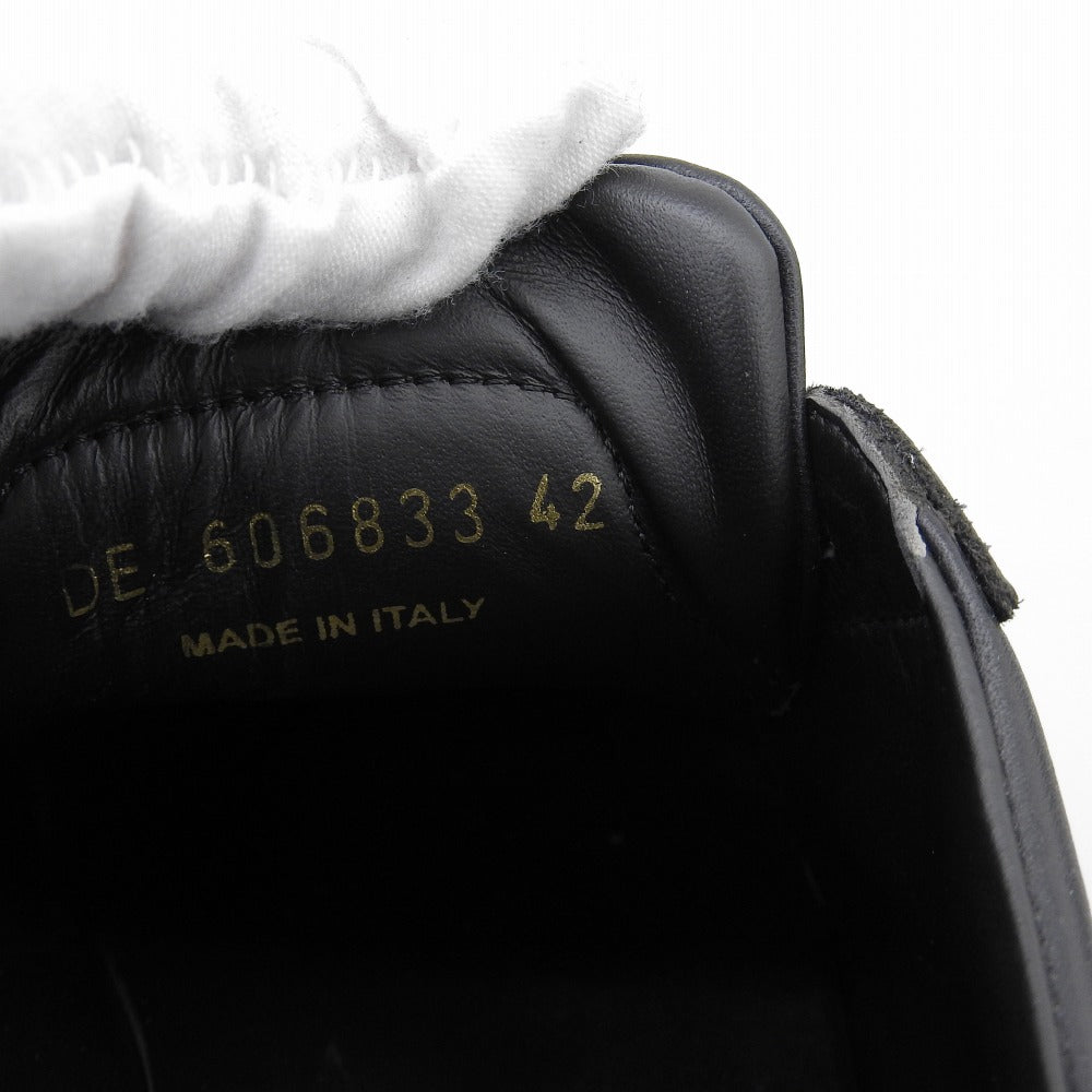 SAINT LAURENT PARIS サンローランパリ アンディ レザー ローカット スニーカー シューズ メンズ ブラック 42 606833 シューズ 42