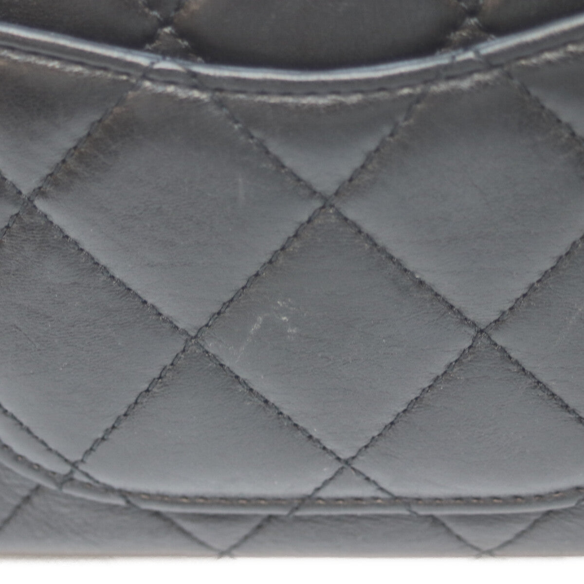 CHANEL シャネル ブラック AS3109 ラム G金具 ミニ マトラッセ デザインチェーンショルダー ショルダーバッグ