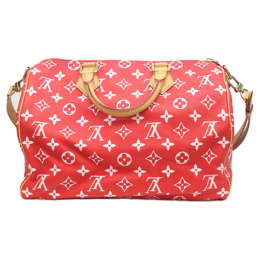 LOUIS VUITTON M24420 P9 Rouge Speedy Bandouliere 40 Boston Bag