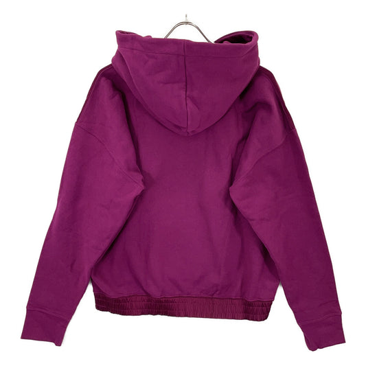 SAINT LAURENT PARIS 23' Purple Logo Embroidered Pullover Hoodie