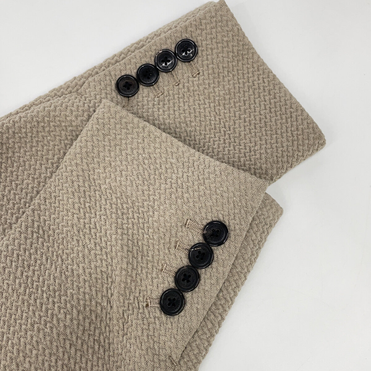 1piu1uguale3 ウノピゥウノウグァーレトレ MRB702/MRP646 ベージュ アンコンジャケット・パンツ セットアップ 4