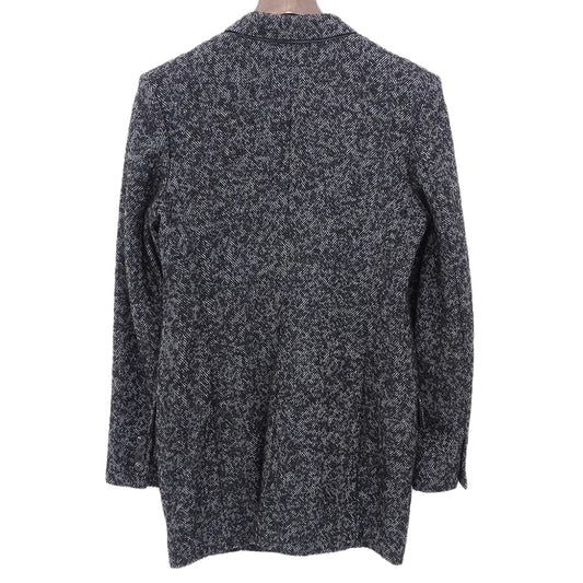 Cabana カバナ ウール ダブルブレスト ロングジャケット レディース ブラック グレー 38 19AW-JK04-1 ジャケット