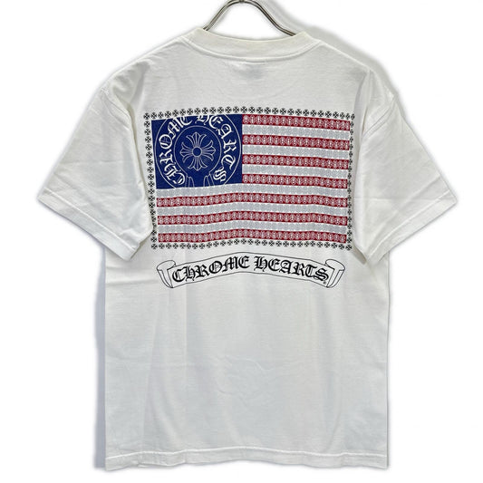 Chrome hearts クロムハーツ 2212-304-0664 アメリカンフラッグ クルーネック ポケットTシャツ トップス