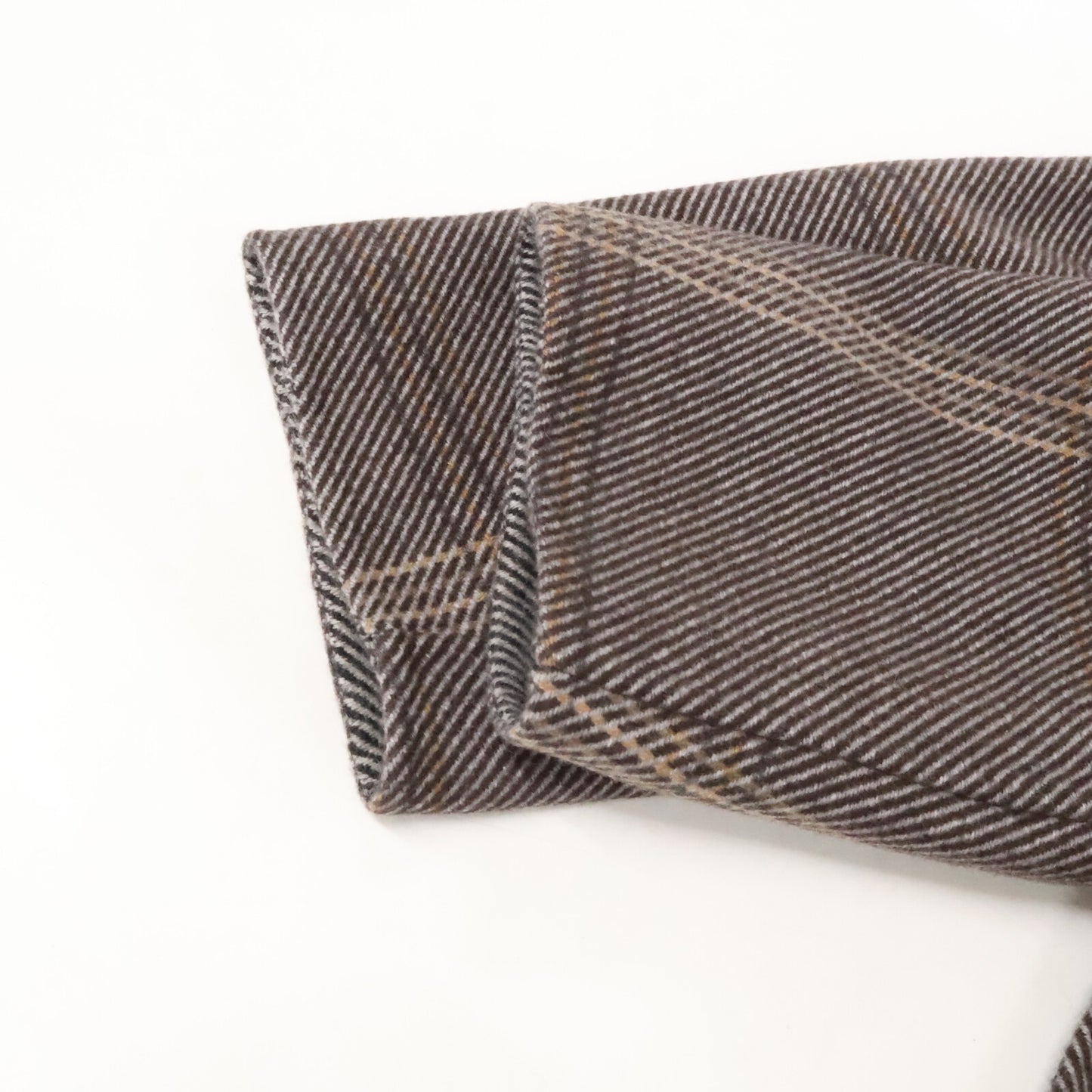 HERMES エルメス 【美品/国内正規】チェック カシミヤ100% スタンドカラー 20AW 07-7105 コート