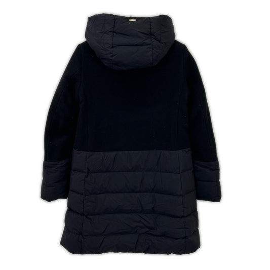 HERNO ヘルノ PI001760D ブラック×ネイビー 異素材コンビフーディダウンコート コート