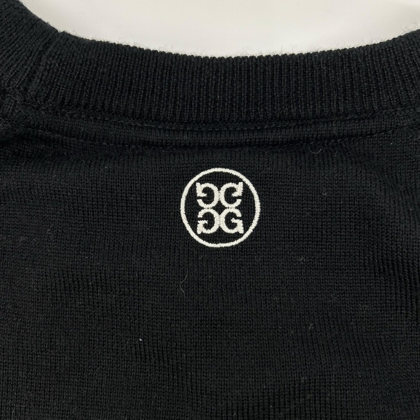 G/FORE 纪梵之狐 073215763 Logo刺绣 羊绒×真丝 圆领针织衫 上衣