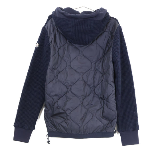 MONCLER モンクレール C20918413800 MAGLIA CARDIGAN ニット/ナイロン切替 中綿入り フーディジャケット ジャケット