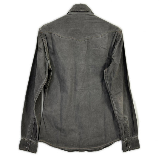 DOLCE&GABBANA ドルチェアンドガッバーナ G5BA3D/G8L49 SICILIA グレー ウエスタンデニムシャツ トップス