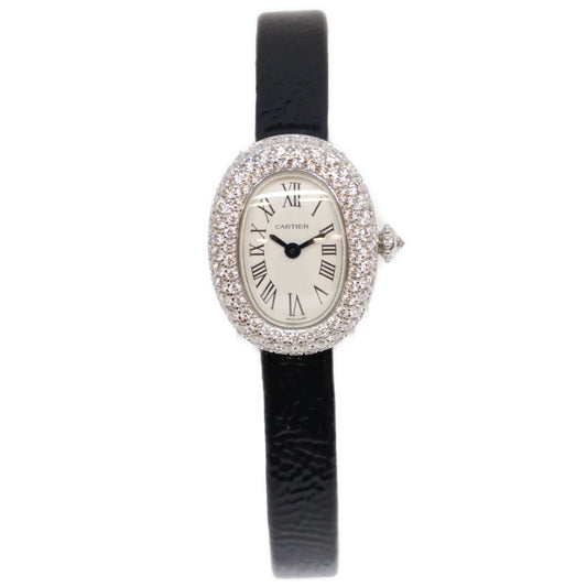 Cartier カルティエ WJBA0036 750 ダイヤ ミニ ベニュワール ウォッチ QZ 腕時計
