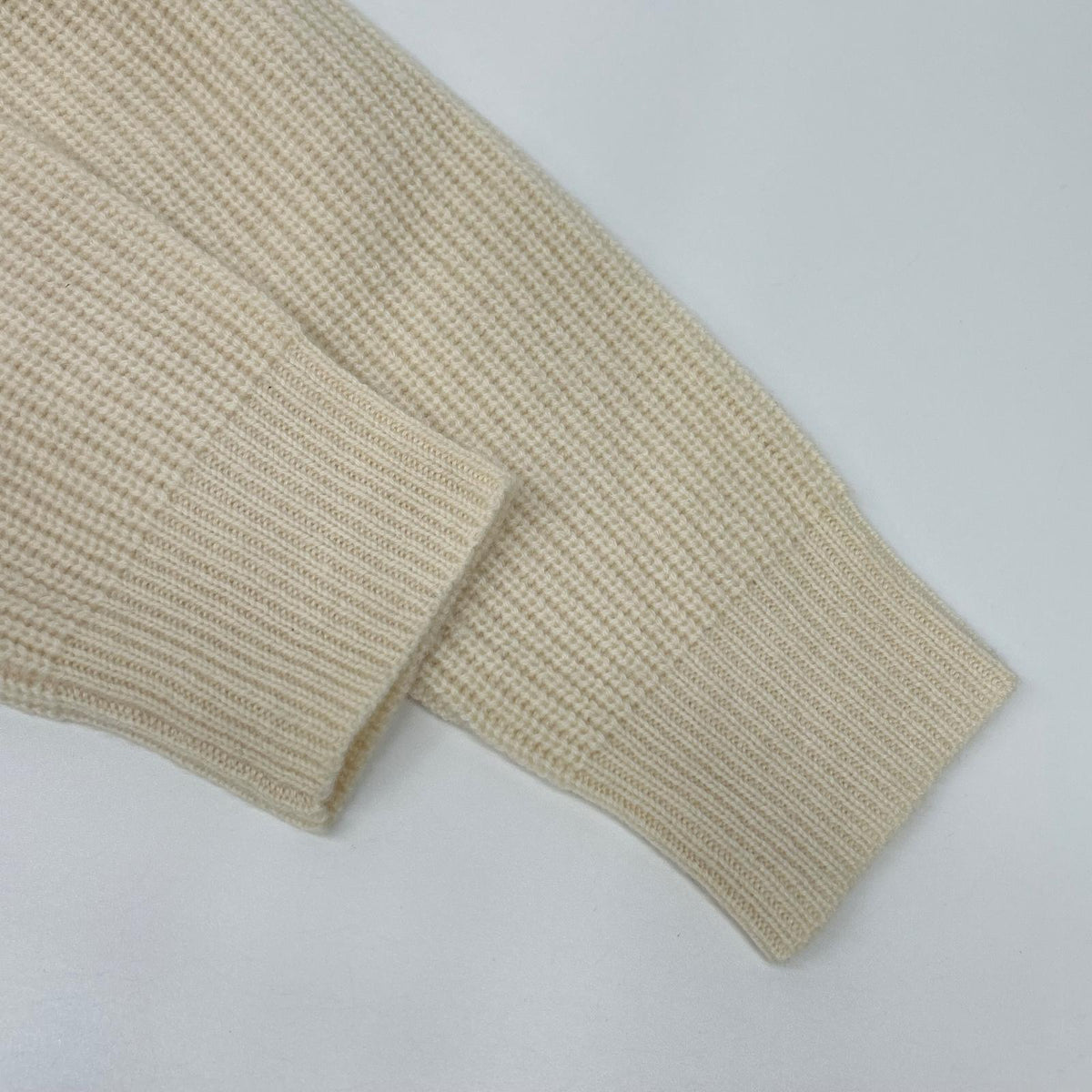 DRAWER ドゥロワー 6515-199-0495 Cashmere 7G Rib-Knit Over-Frill Cardigan Top