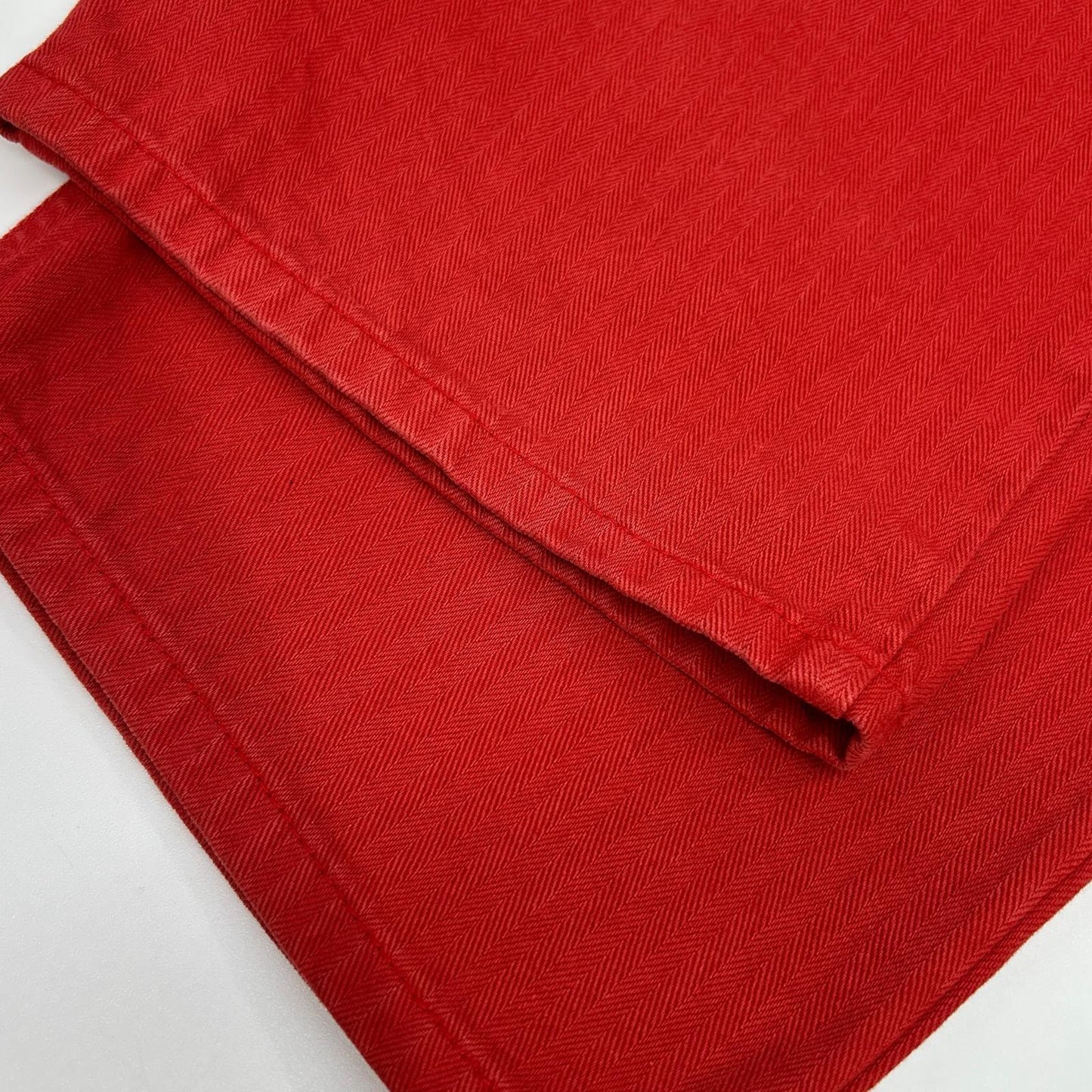 RECTO レクト RW25WDPT004RD Red GARMENT DYED DENIM PANTS Bottoms