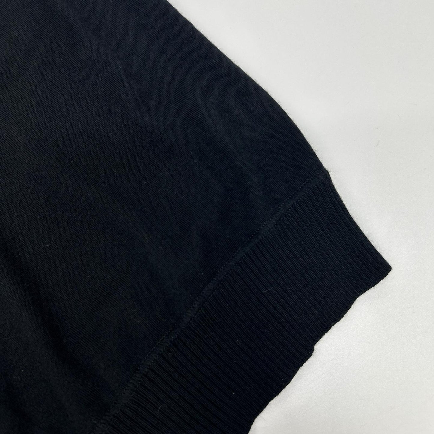HERMES エルメス ルメール期 ブラック カシミヤ ノースリーブ ニット トップス
