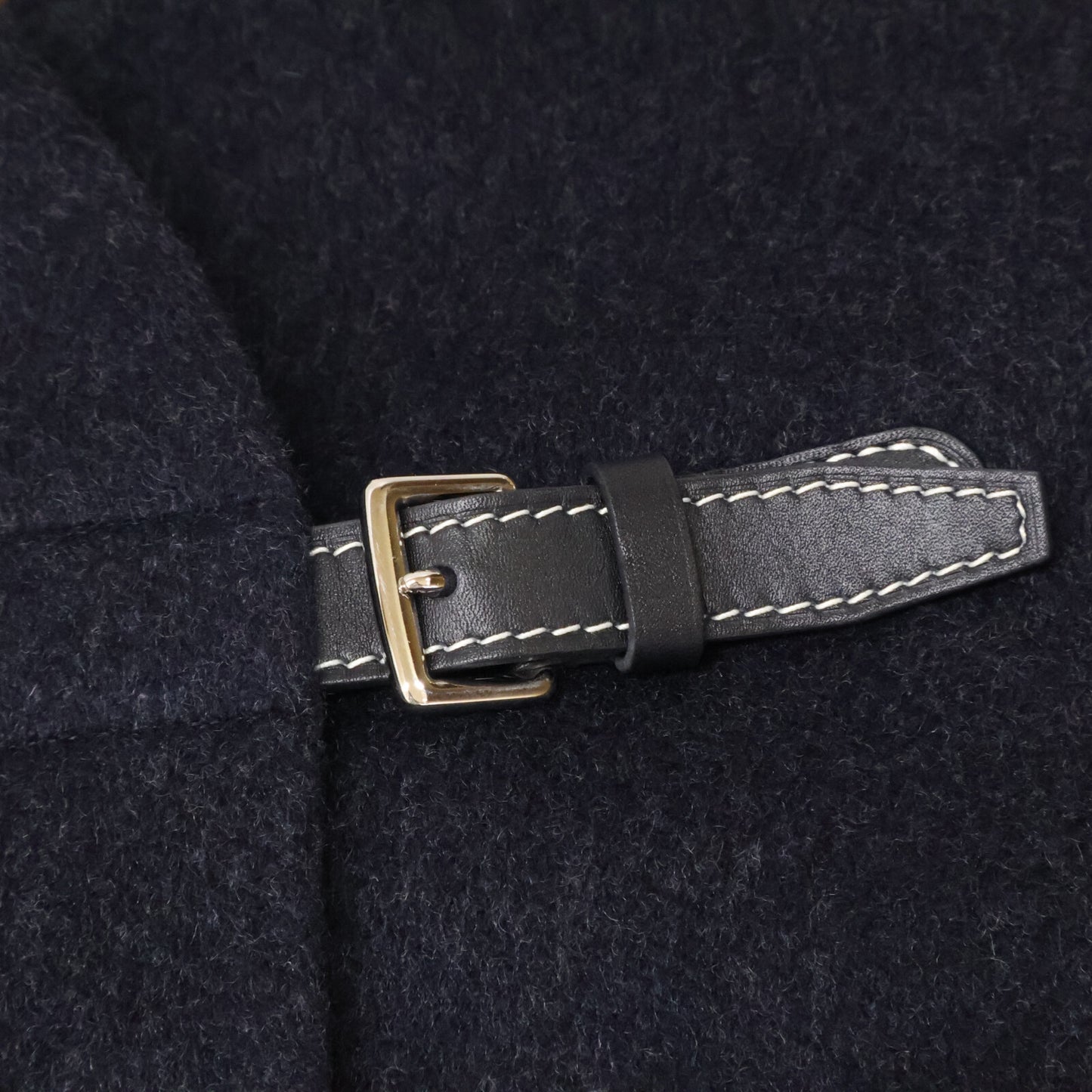 HERMES エルメス 【美品】前ベルト カシミヤ100% ポンチョ/ケープ ジャケット