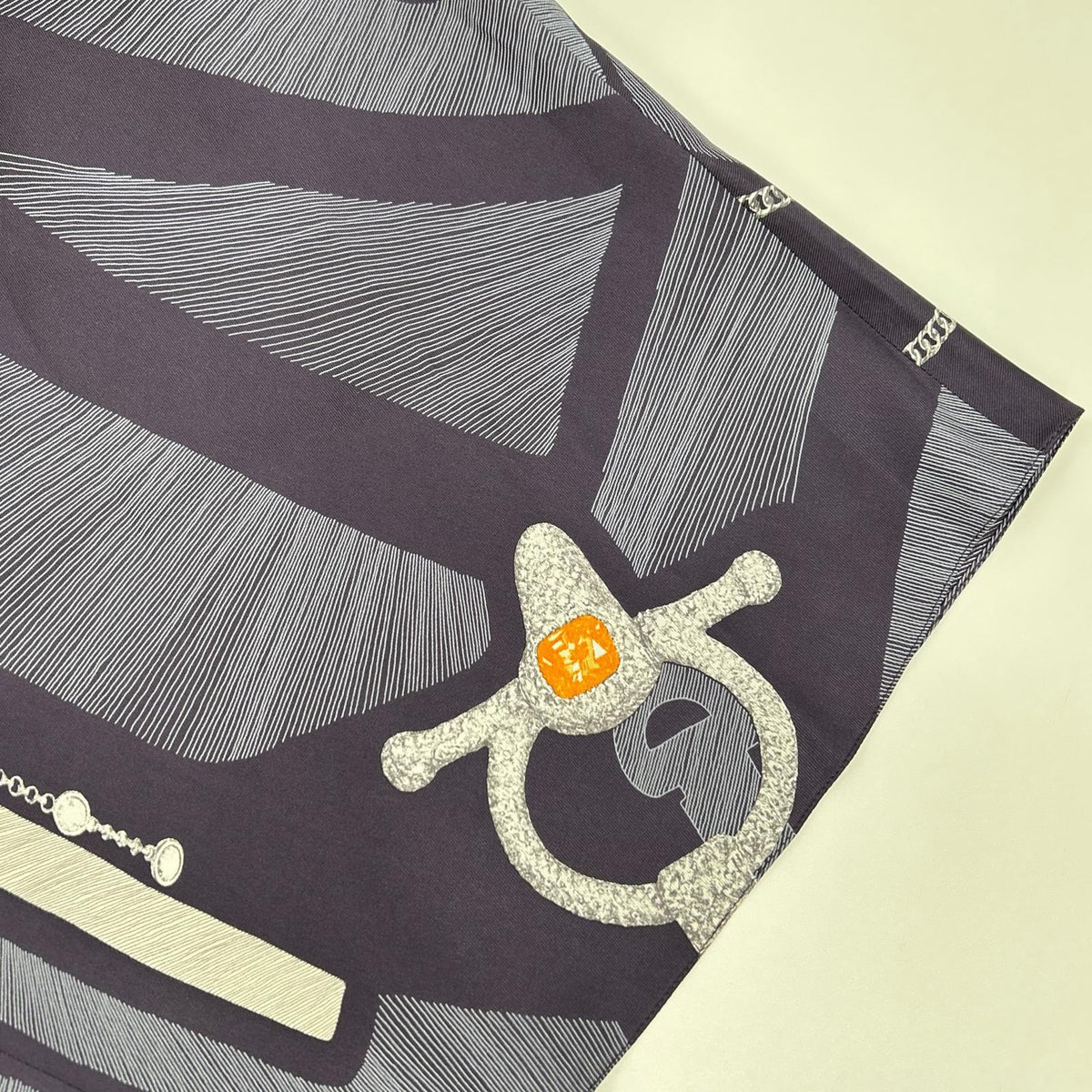 HERMES エルメス Etude pour une Parure de Gala シルクスカート スカート